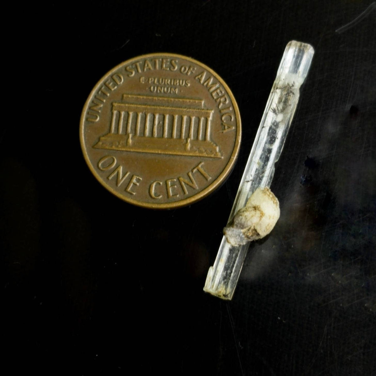 Single terminated colorless clear terminated aquamarine crystal from skardu GilgitBaltistan Pakistan