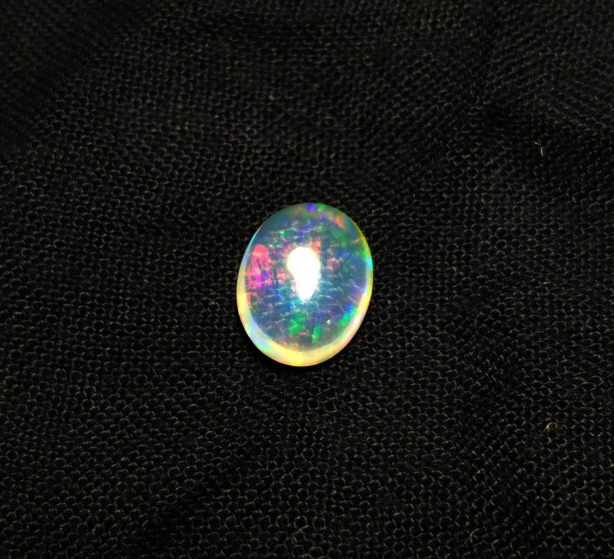 Natural 6 Carat Oval Fire Opal Cabochon
