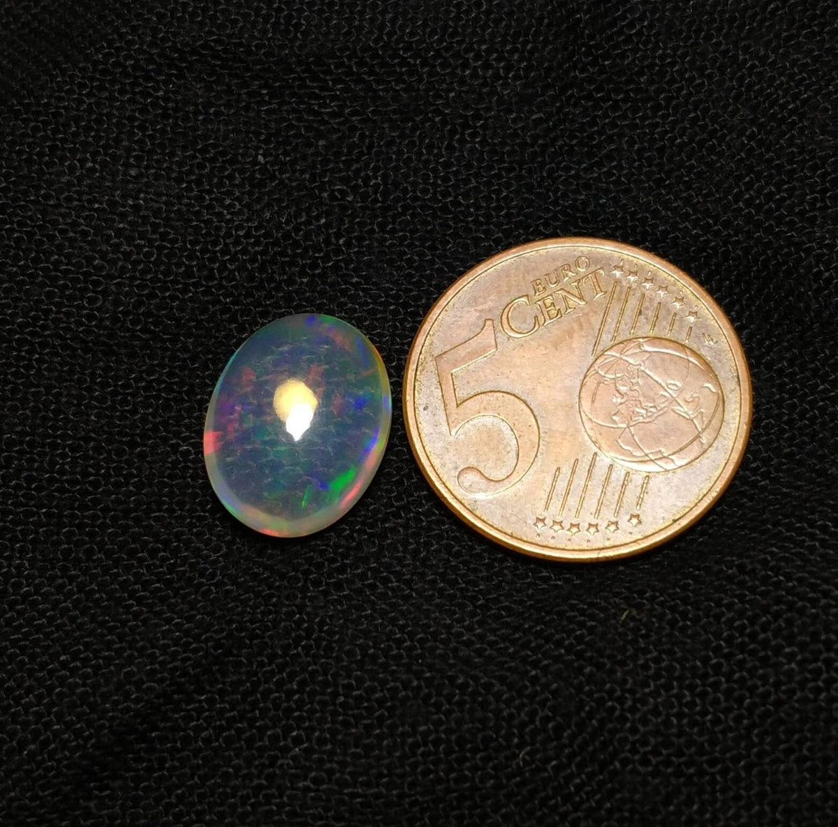 Natural 6 Carat Oval Fire Opal Cabochon
