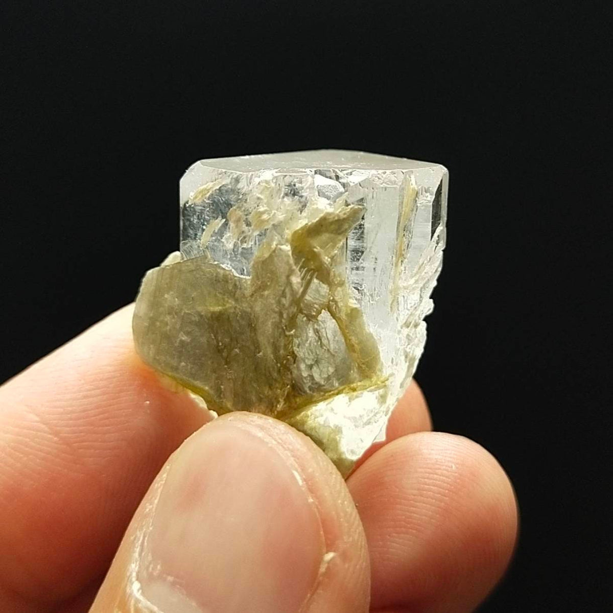 Light Blue Aquamarine Crystal with Muscovite, Pakistan (12.4 grams)