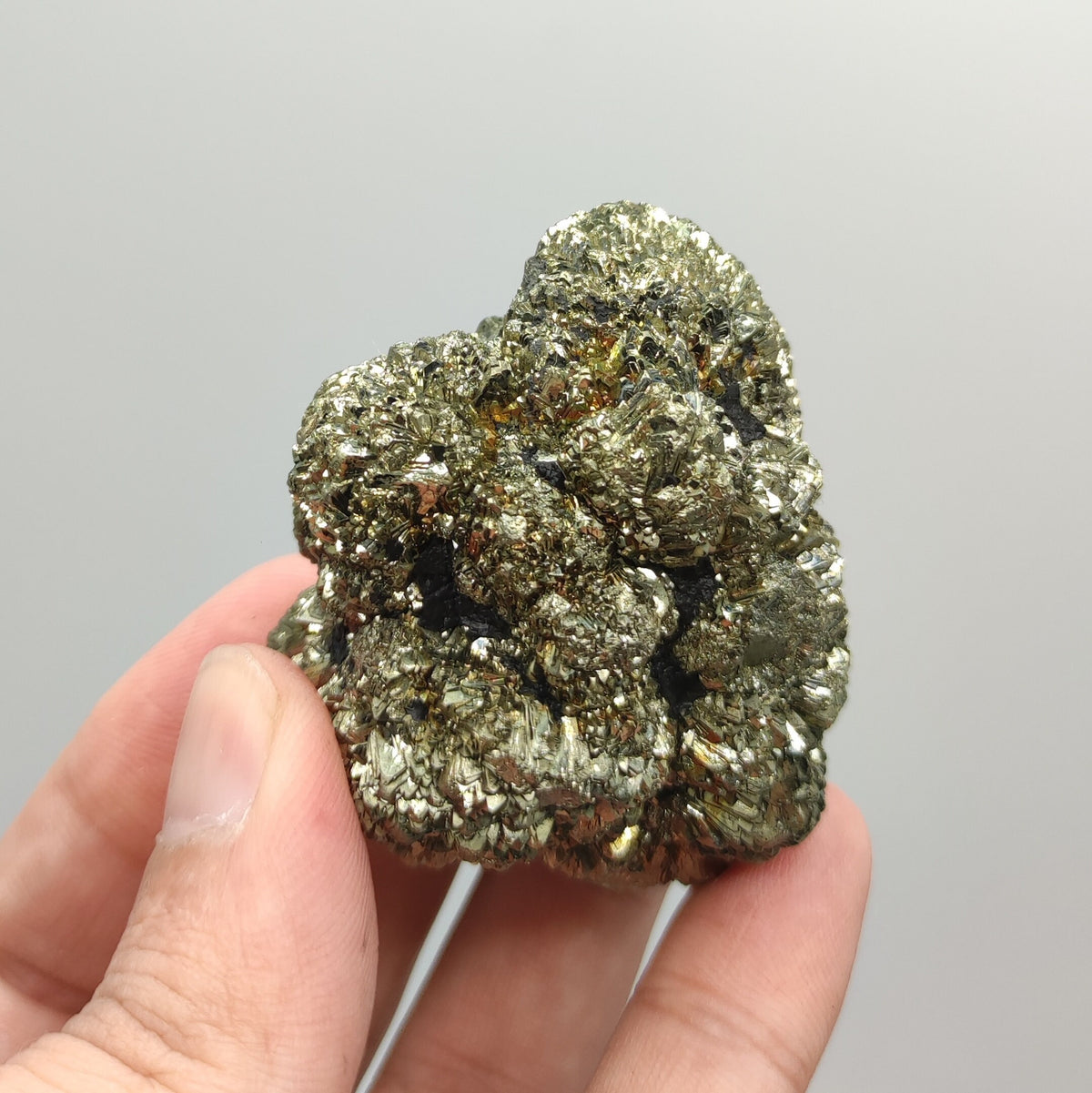 Golden Marcasite Sphere Cluster, Prophecy Stone, Pakistan, 186 gram