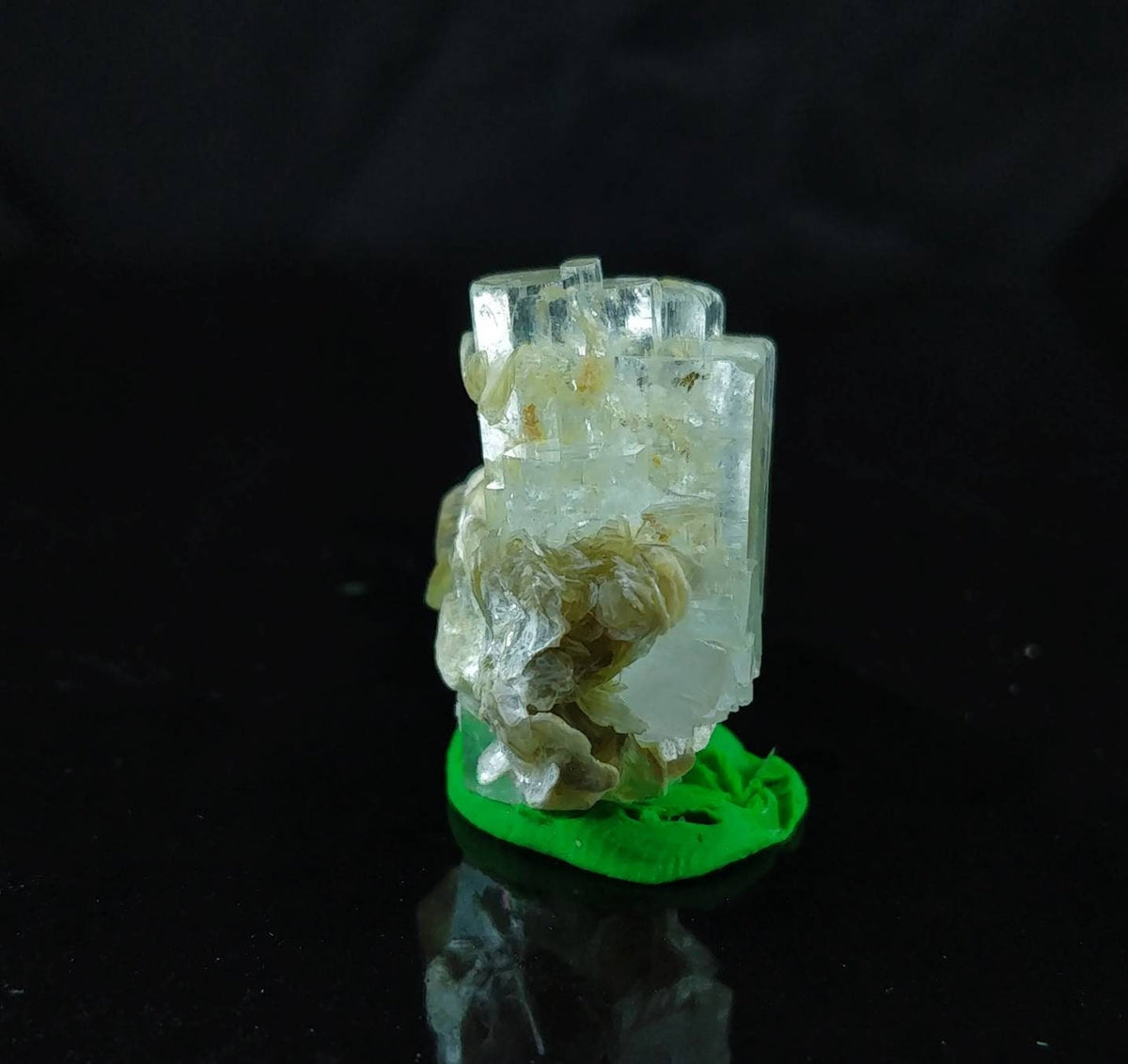 Aquamarine terminated crystal with moscovite mica from Nagar Valley Skardu GilgitBaltistan Pakistan