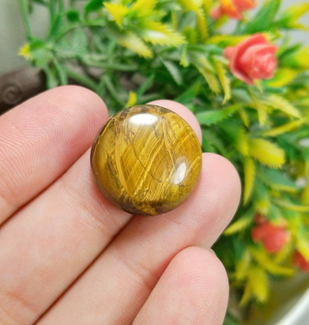 Tigereye Cabochons Pair, 37 Carats