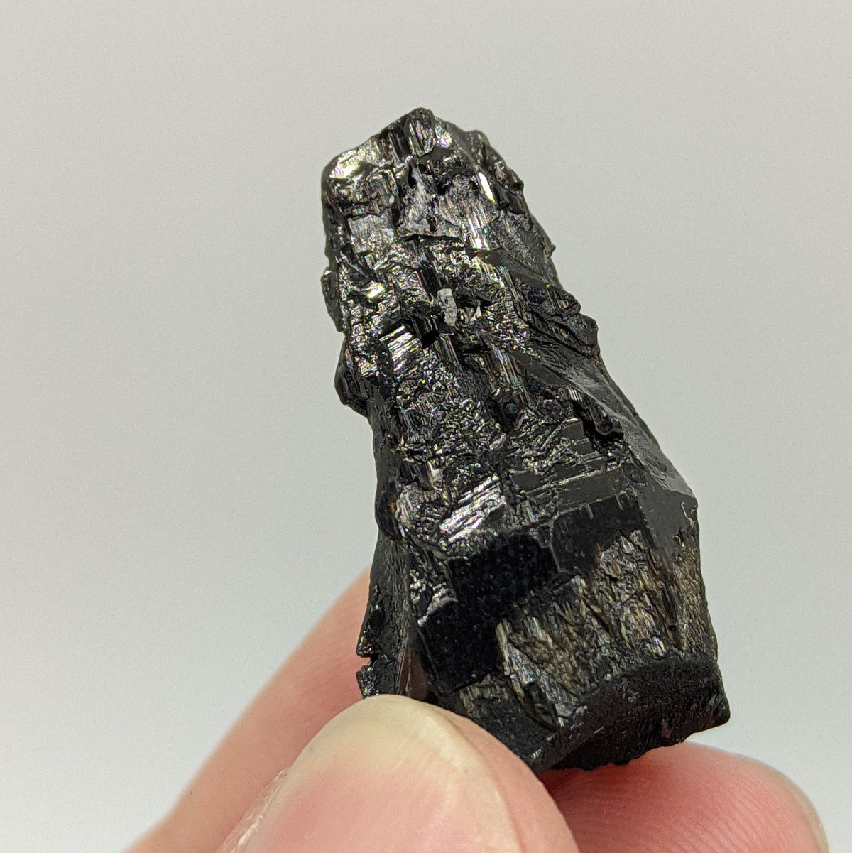 Etched Black Tourmaline Crystal, Skardu Pakistan, 8.5g