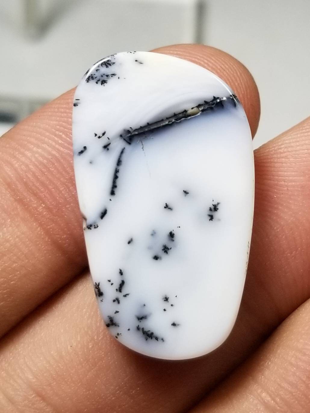 Natural Dendritic Opal Matching Pair, 39 Carats
