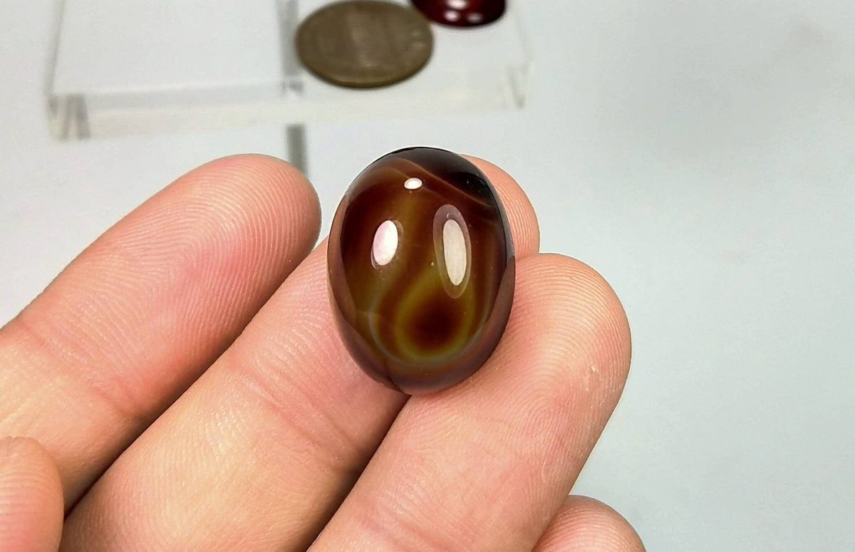 Natural good quality multicolore fine agate cabochons