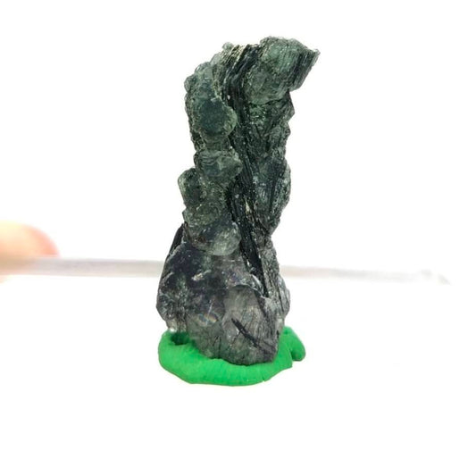 Apatite crystal with green basolite inclusion from KP Pakistan, 7.5 grams