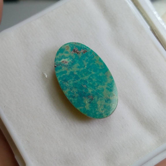 Oval Turquoise Cabochon, 20 Carats, Untreated Gemstone