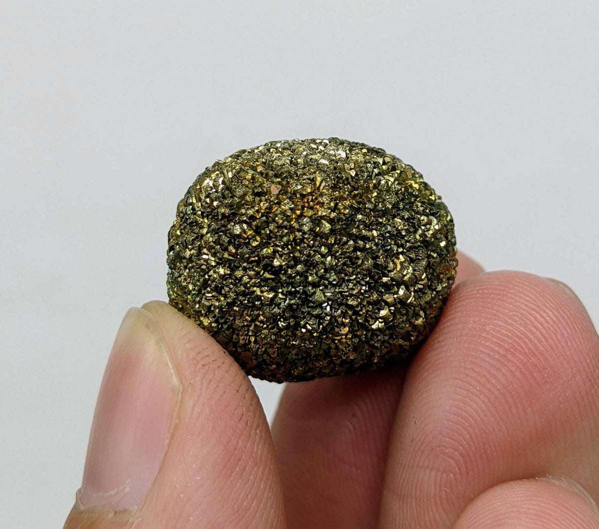 Golden Marcasite Prophecy Stone Sphere, Pakistan, 17.5 grams