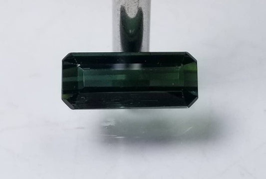 Green Tourmaline Gemstone: 2 Carat, Faceted, Small Ring Size