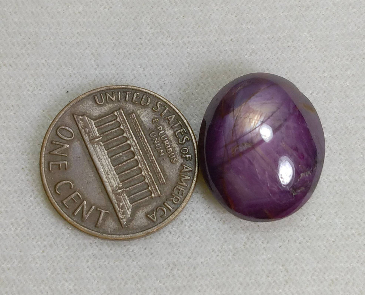 24 Carat Star Ruby Cabochon, Natural Gemstone