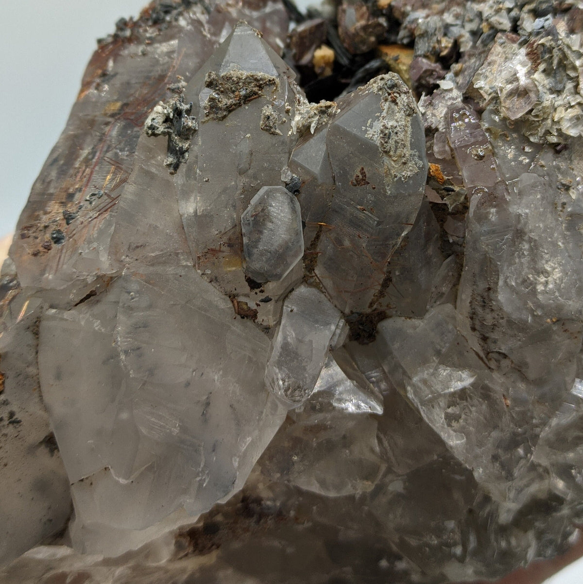 Golden Rutile Quartz Cluster with Siderite, Skardu Pakistan