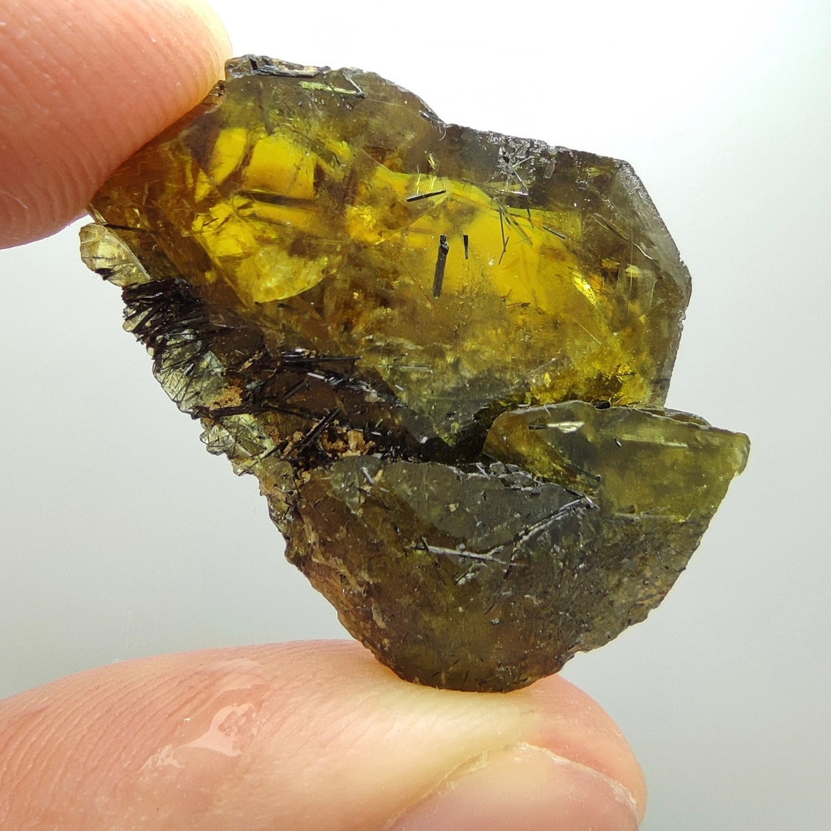 Rare sphene titanite crystal with Aegirine inclusion from Momand agency, KP, Pakistan, 7.3 gram