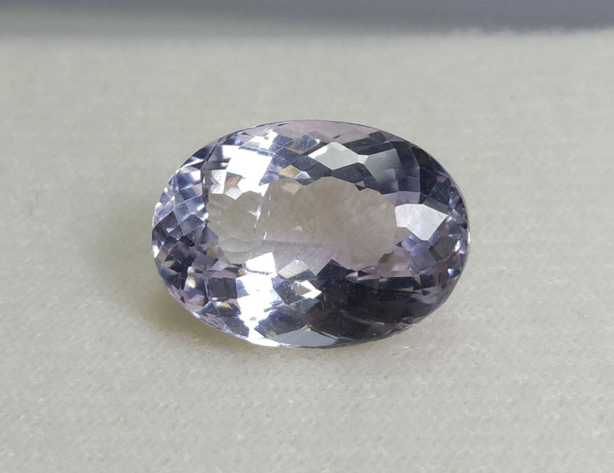 16 Carat Oval Faceted Kunzite Gemstone