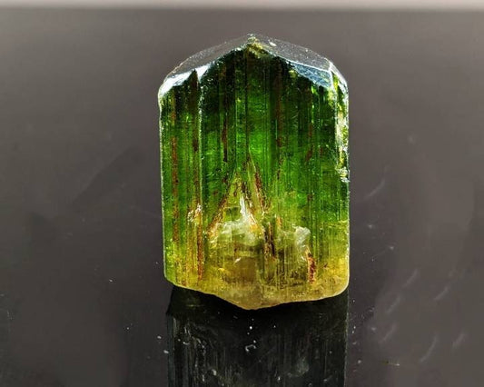 Bicolor terminated tourmaline crystal 9.3 grams weight from Africa