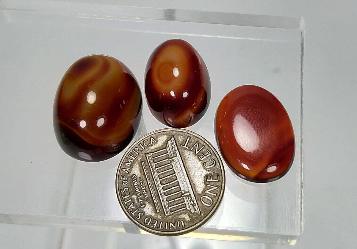 Natural good quality multicolore fine agate cabochons