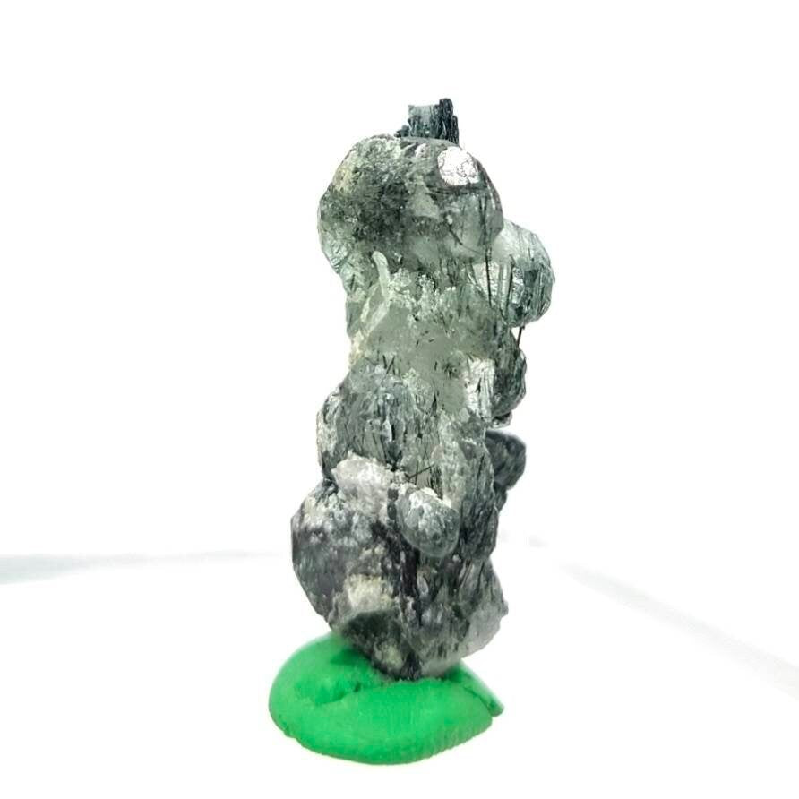 Apatite crystal with green basolite inclusion from KP Pakistan, 7.1 grams