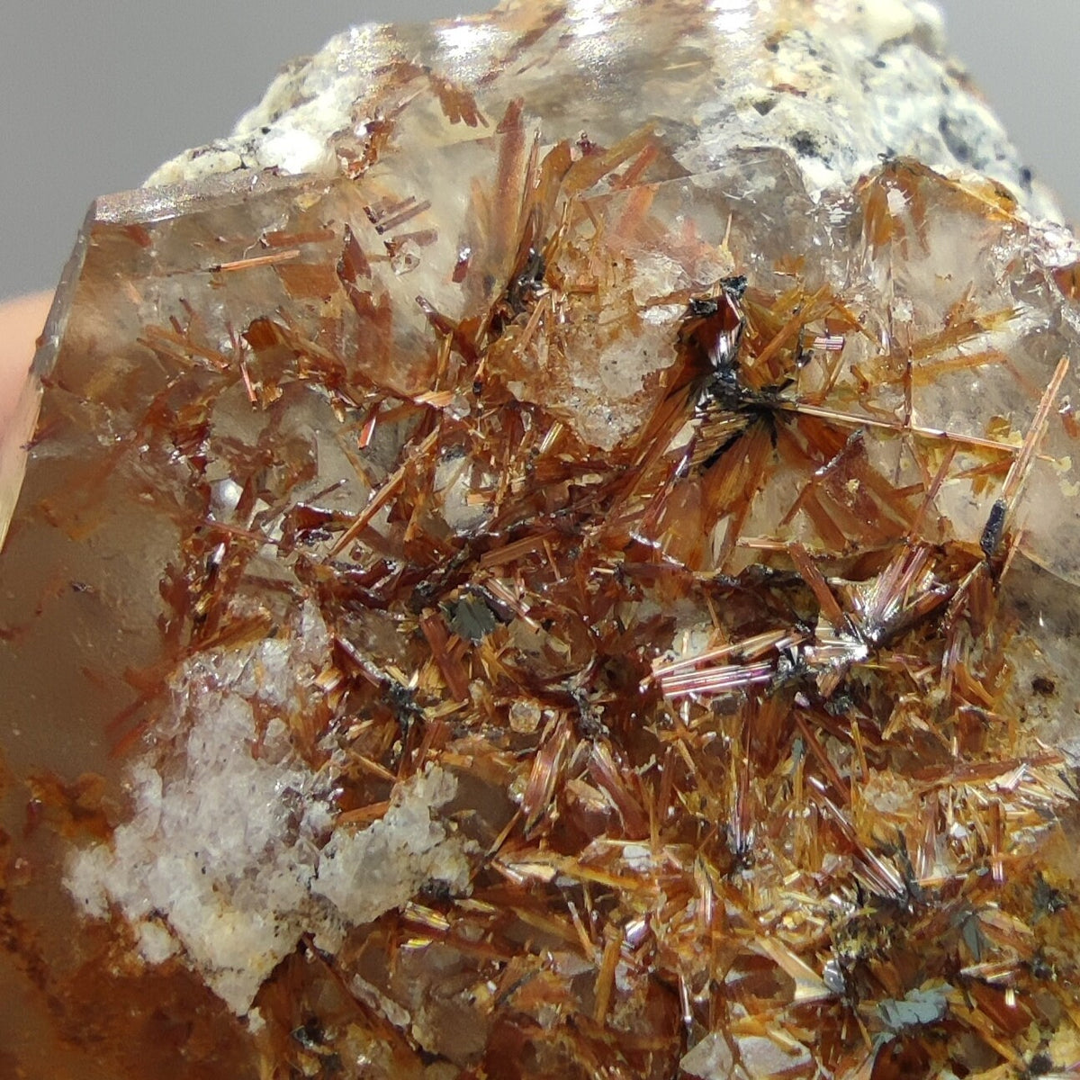 Smokey Quartz Crystal with Rutile, KP Pakistan, 104 grams