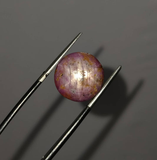 21 Carat Natural Star Ruby Cabochon, Untreated Oval Gemstone