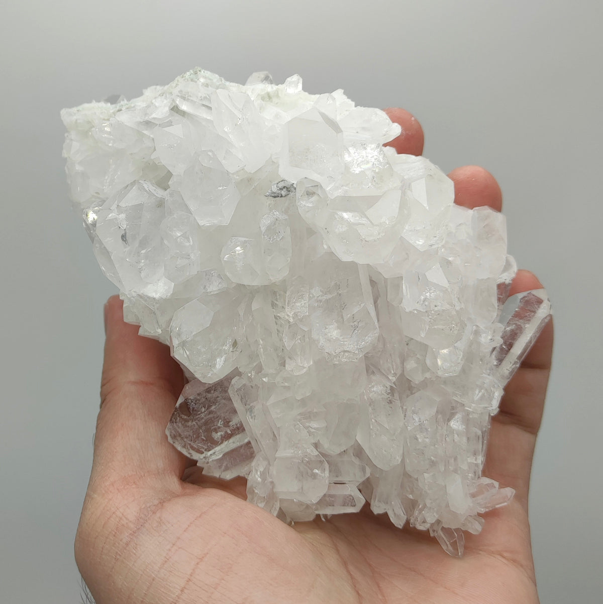 Natural nice size brookite included quartz cluster from Baluchistan Pakistan, 344 grams