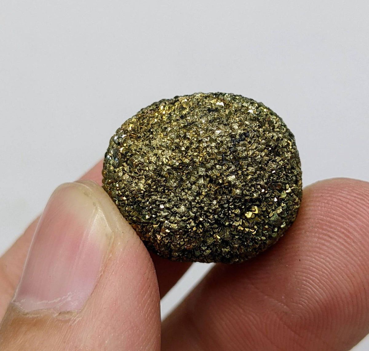 Golden Marcasite Prophecy Stone Sphere, Pakistan, 17.5 grams