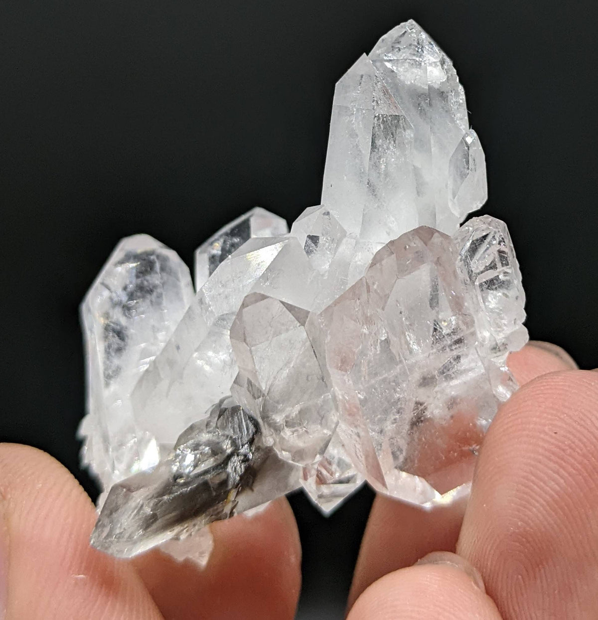 Small brookite included quartz cluster on matrix from Baluchistan Pakistan, 15.9 grams
