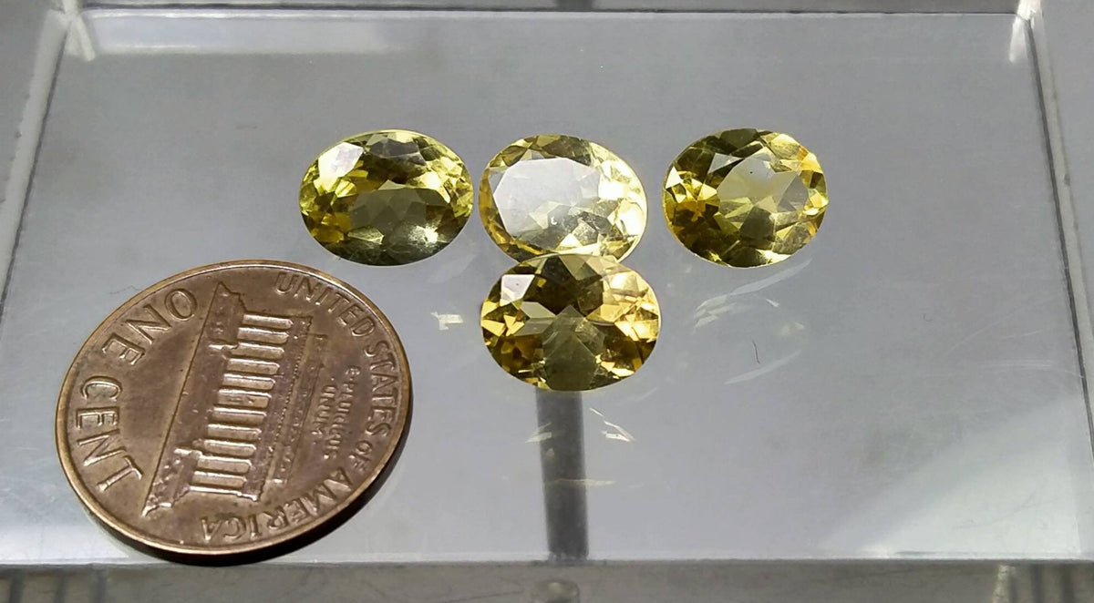 Natural good quality ring sizes faceted calibrated citrine gems