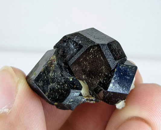 On matrix andradite garnet crystals with green epidote from Pakistan, 17.1 grams
