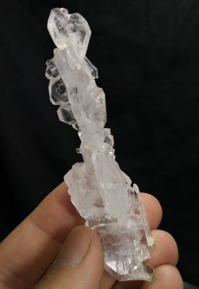 Clear Faden Quartz Crystal, Pakistan Mineral Specimen (24 grams)