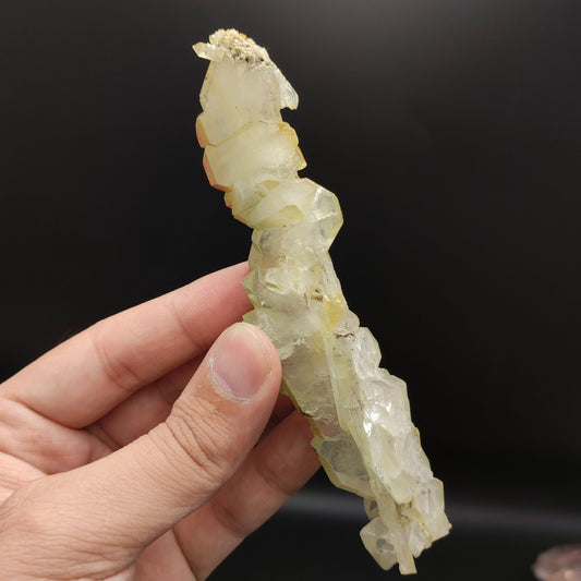 Faden Quartz Crystal with Green Chlorine Inclusion (61.4 grams)