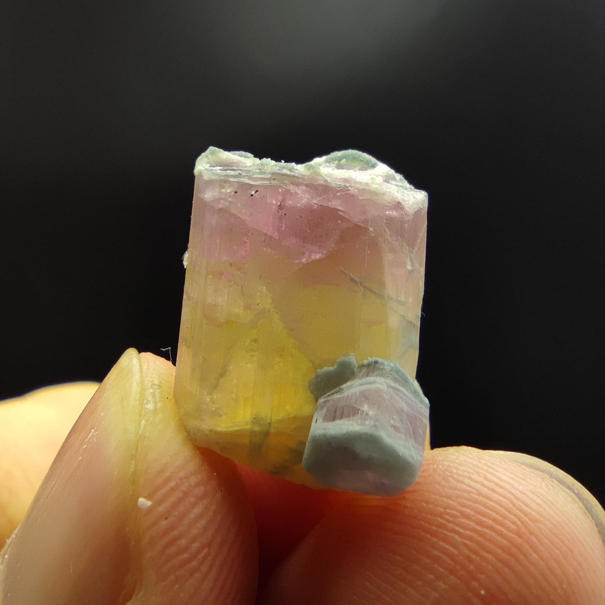 Natural small 24 pieces lot of bicolor tourmaline crystals from Afghanistan, 87.9 grams