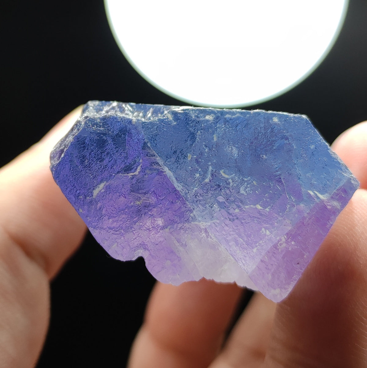 Bicolor Spodumene var kunzite clear lustrous crystal from Afghanistan, 146 grams
