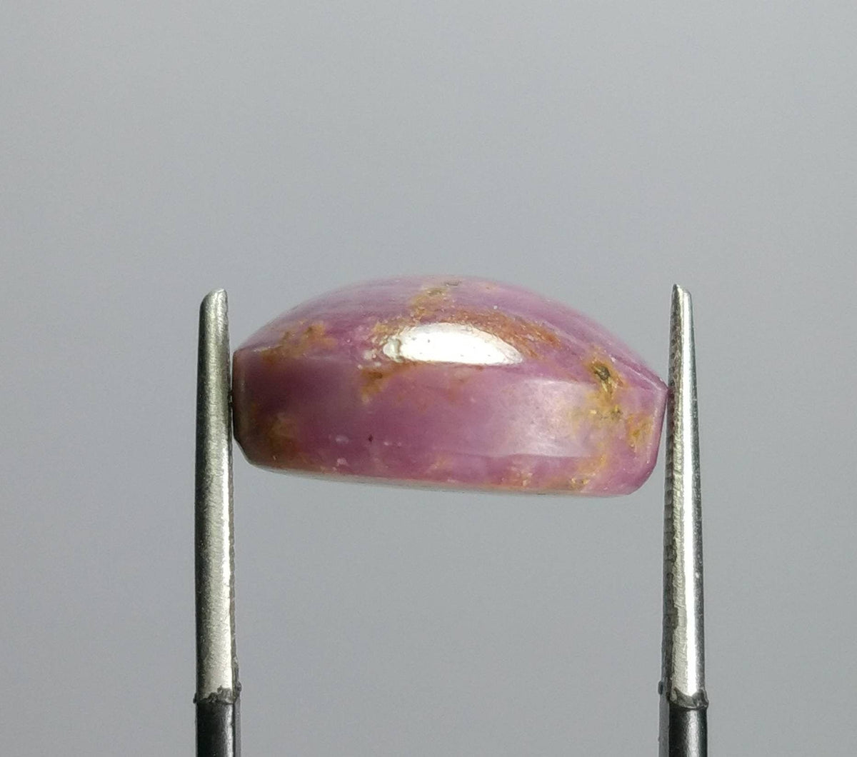 Natural 24 Carat Star Ruby Cabochon, UV Reactive Gemstone
