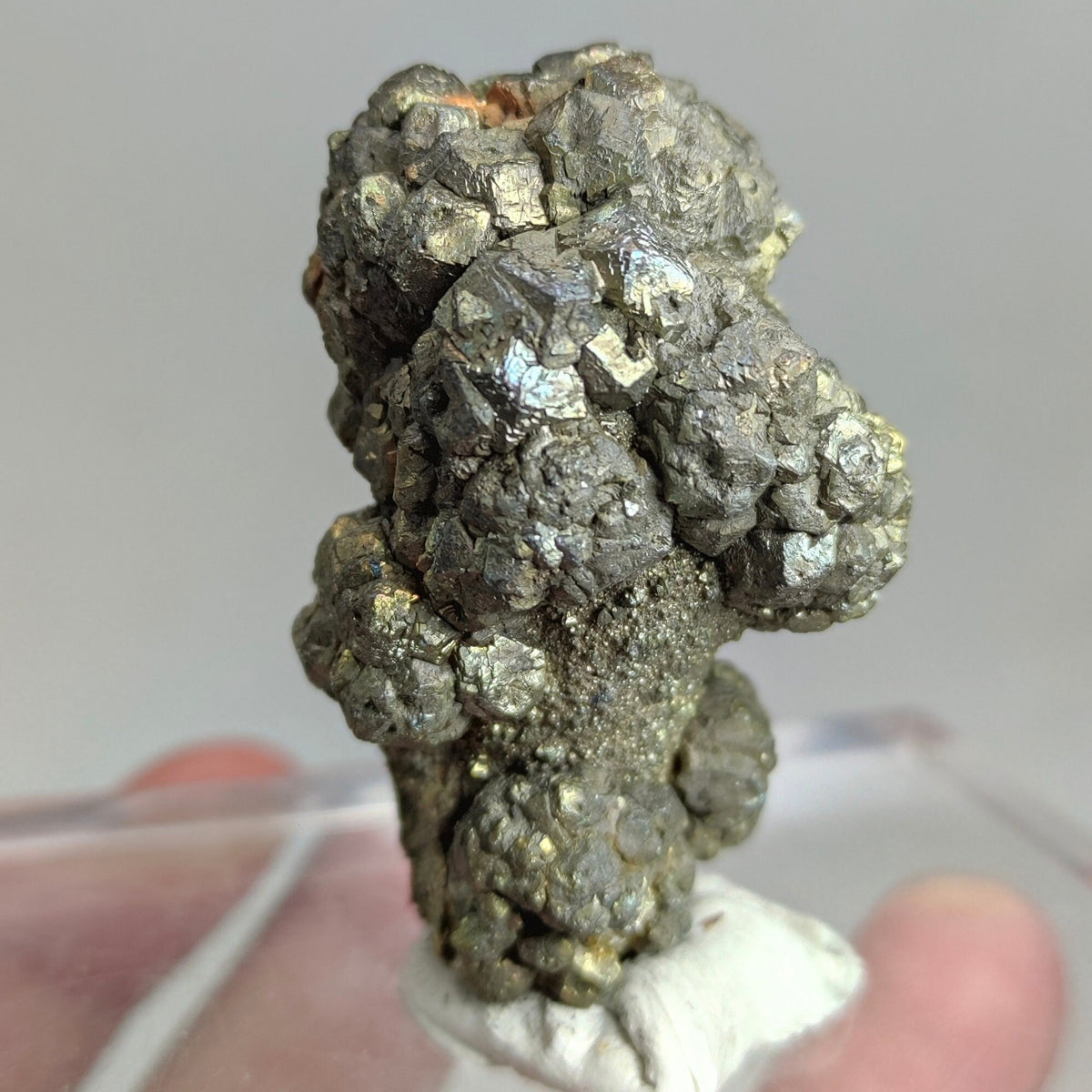 Natural golden Marcasite crystal with rainbow effect on surface from Pakistan, 71.6 grams