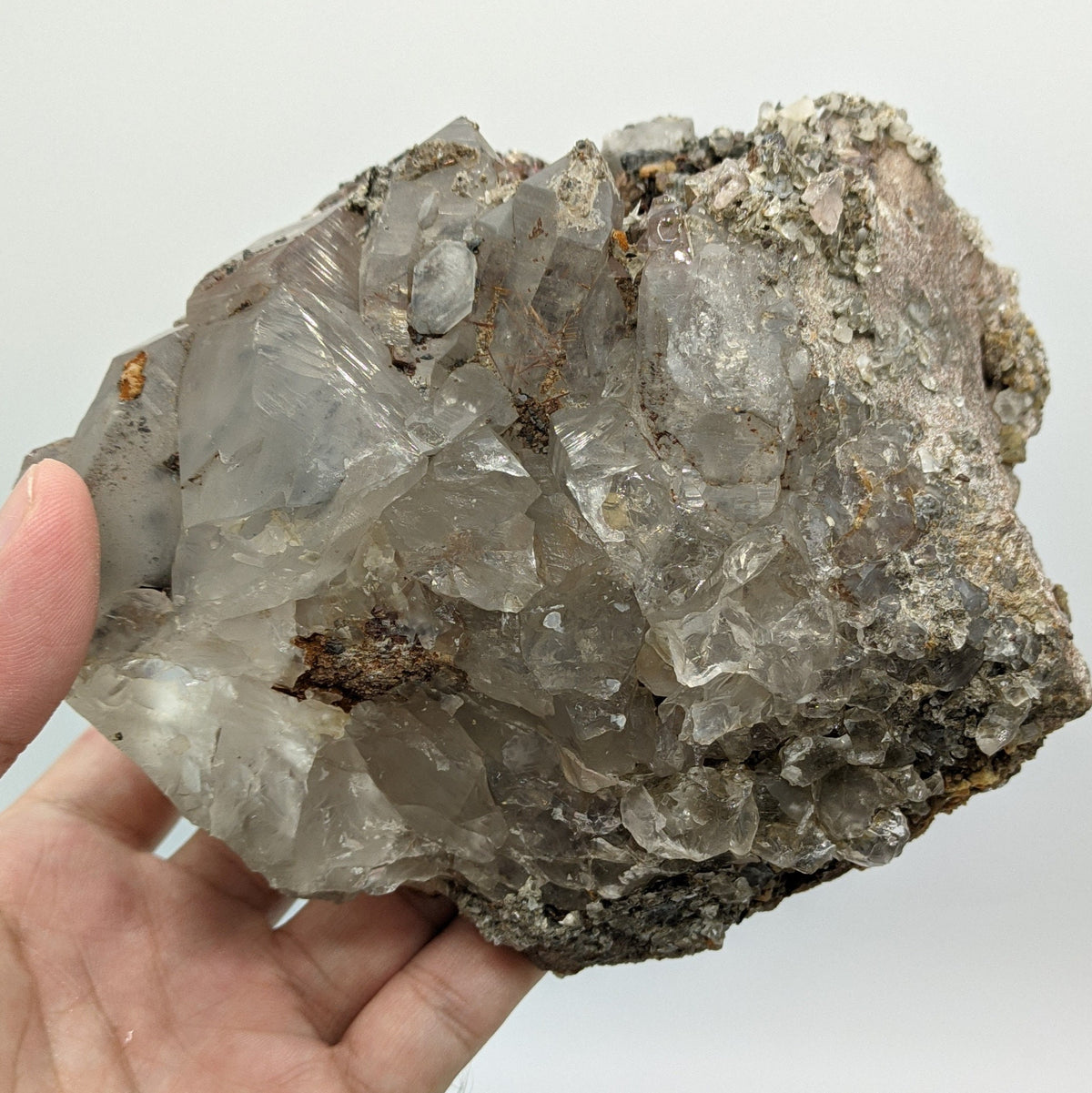 Golden Rutile Quartz Cluster with Siderite, Skardu Pakistan