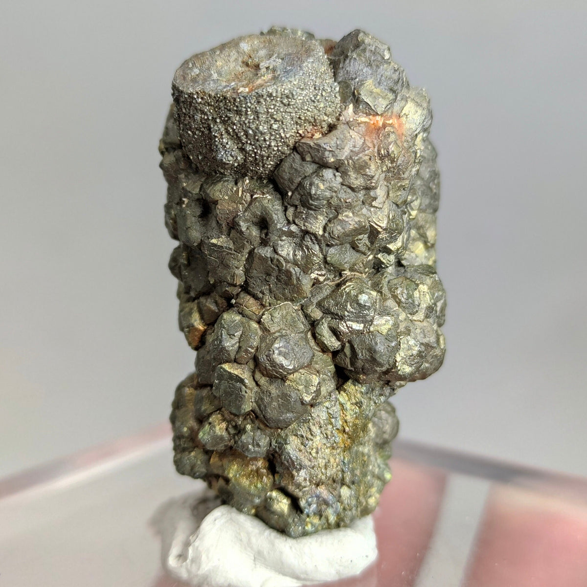 Natural golden Marcasite crystal with rainbow effect on surface from Pakistan, 71.6 grams