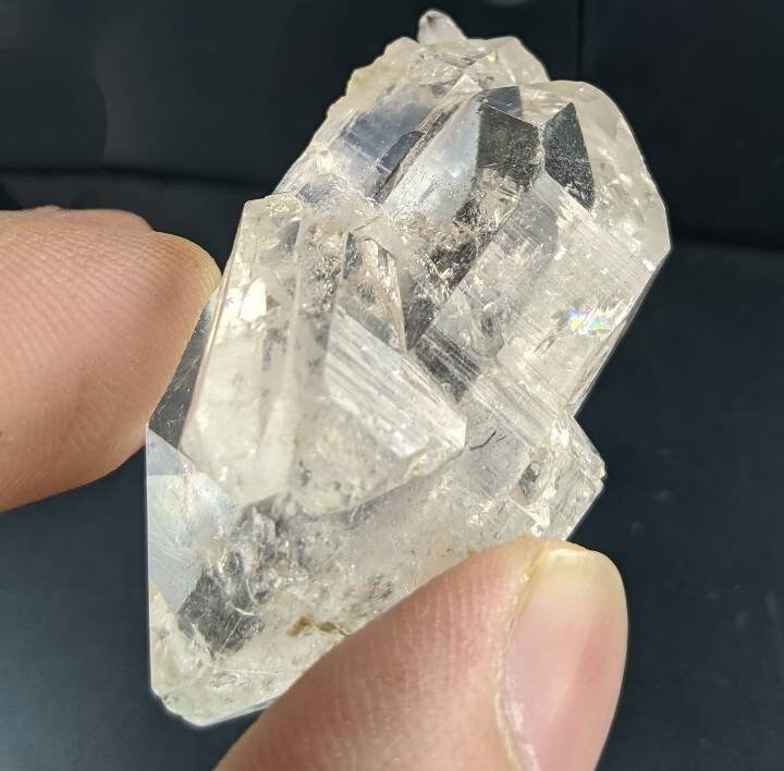 Clear Terminated Quartz Cluster - Balochistan Pakistan, 22.7 grams