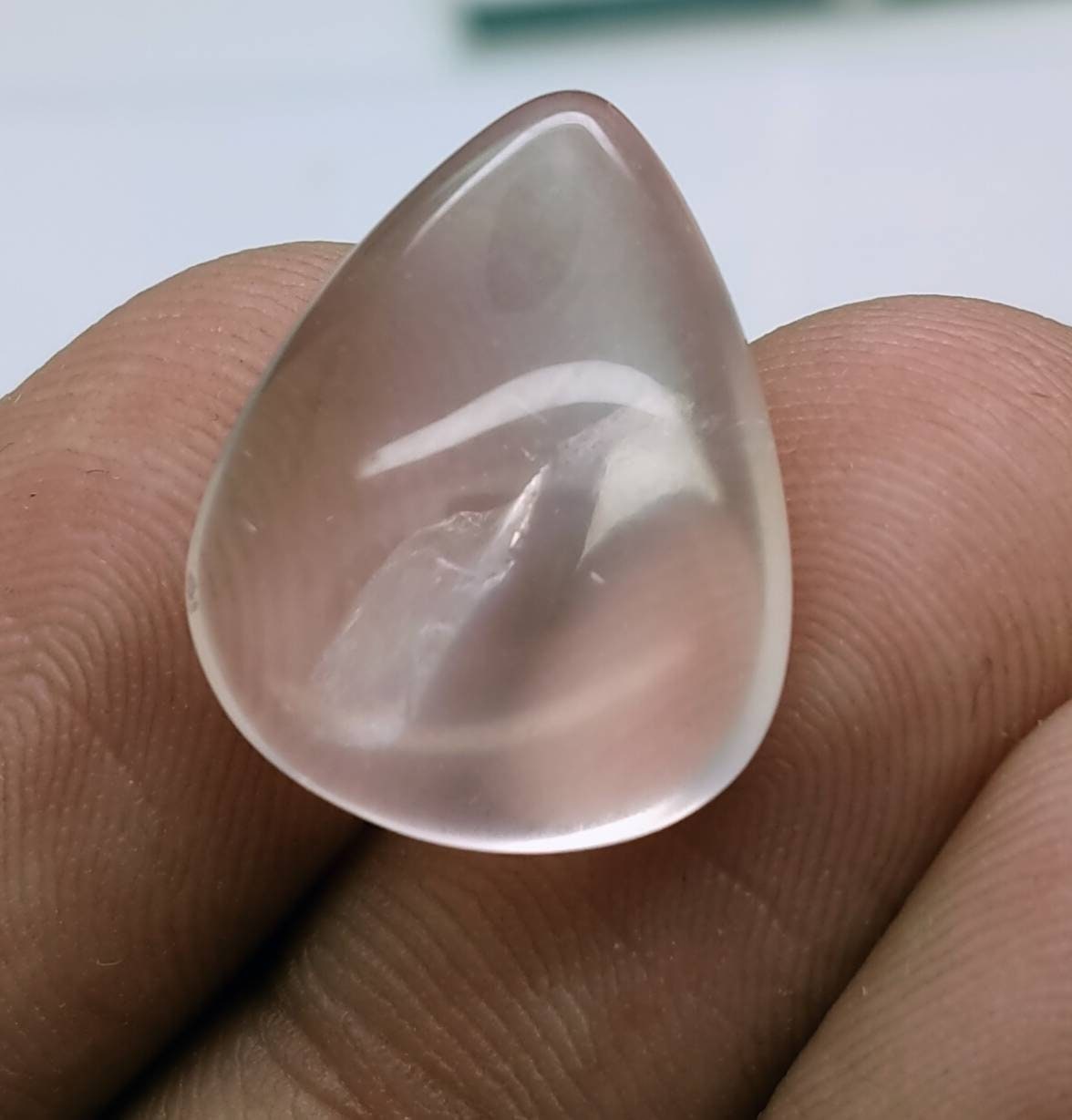 Natural good quality ring sizes rose quartz cabochons