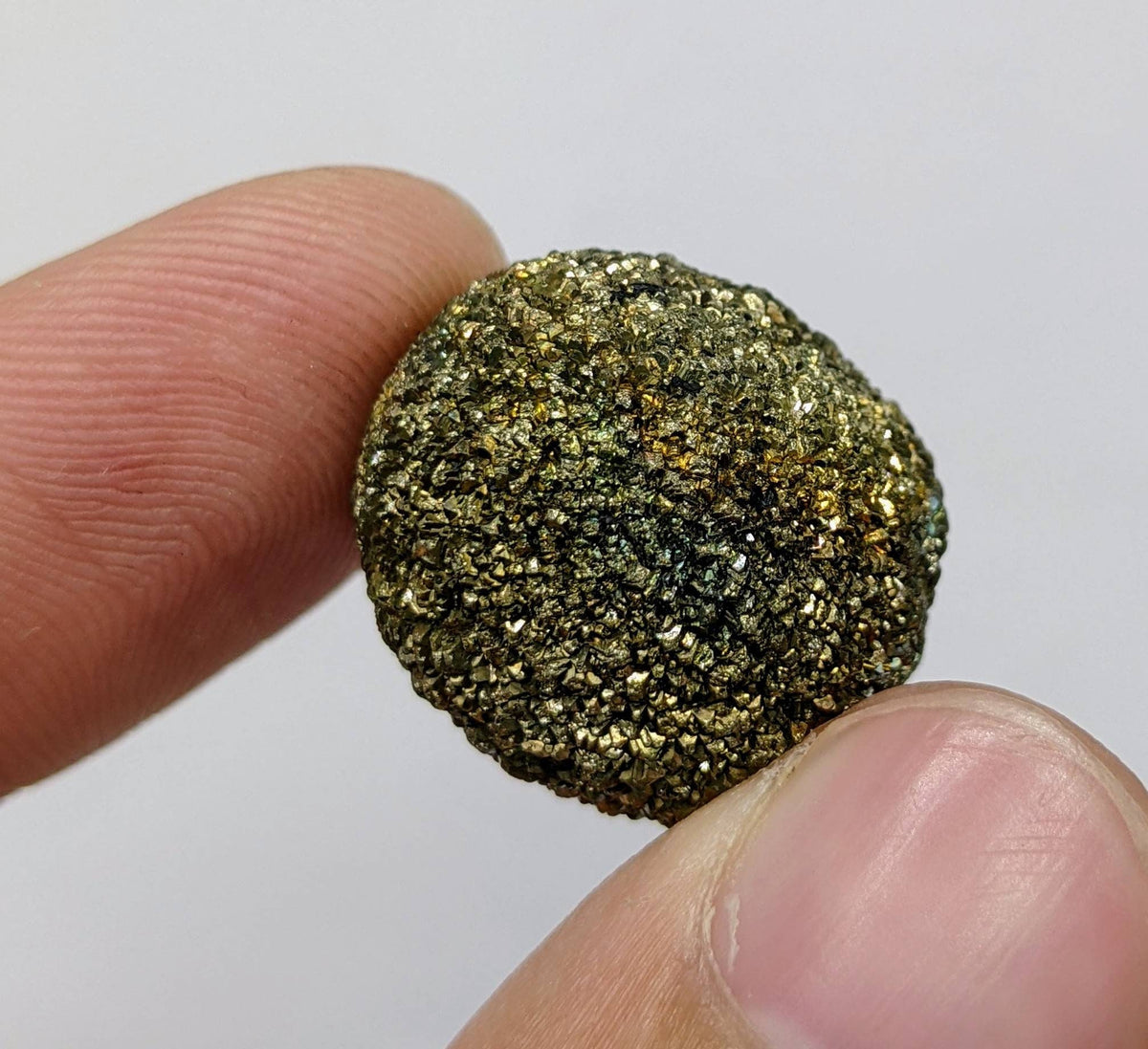 Golden Marcasite Prophecy Stone Sphere, Pakistan, 17.5 grams