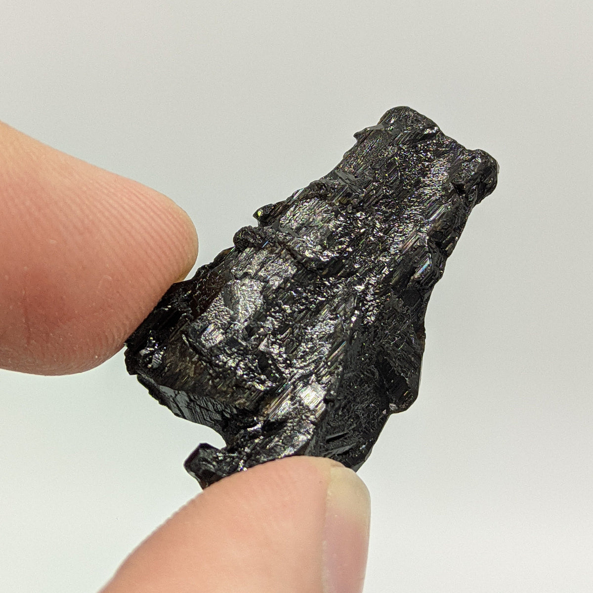 Etched Black Tourmaline Crystal, Skardu Pakistan, 8.5g
