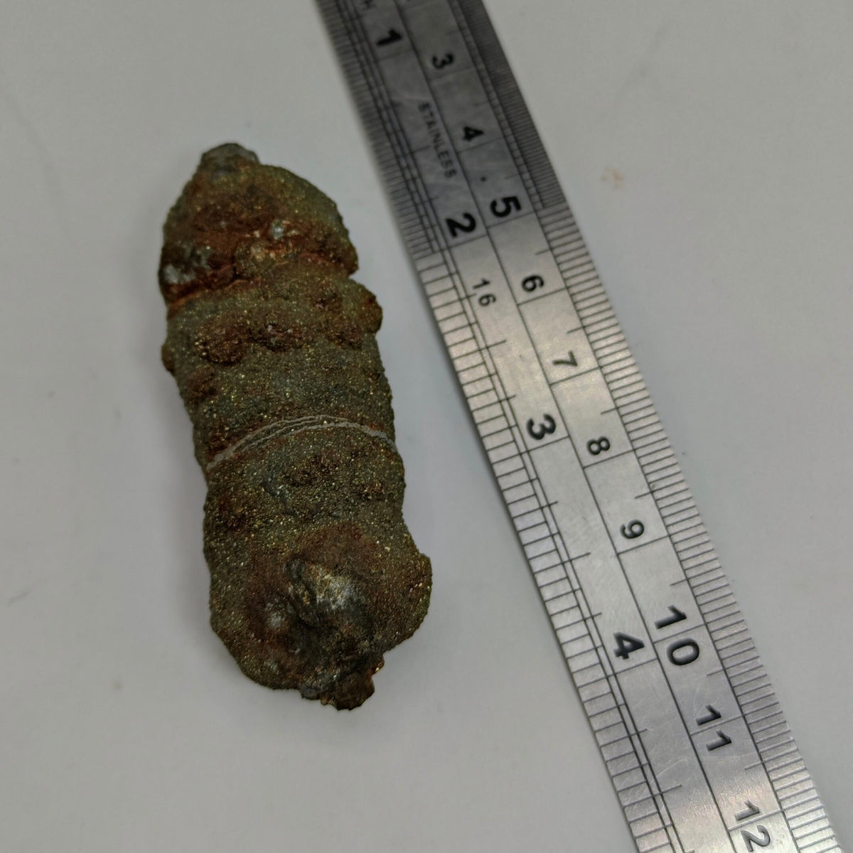 Natural golden Marcasite crystal with rainbow effect on surface from Pakistan, 78 grams