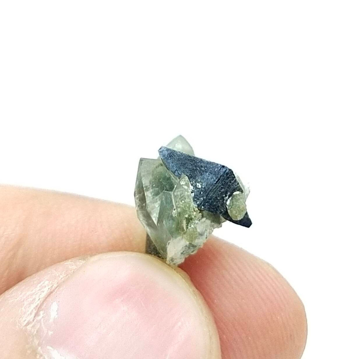 Rare Anatase Crystal with Chlorine Quartz, Balochistan Pakistan