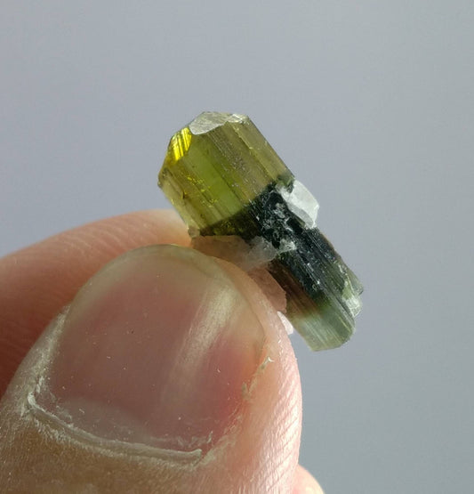 Green Cap Tourmaline Crystal, Double Terminated, Pakistan