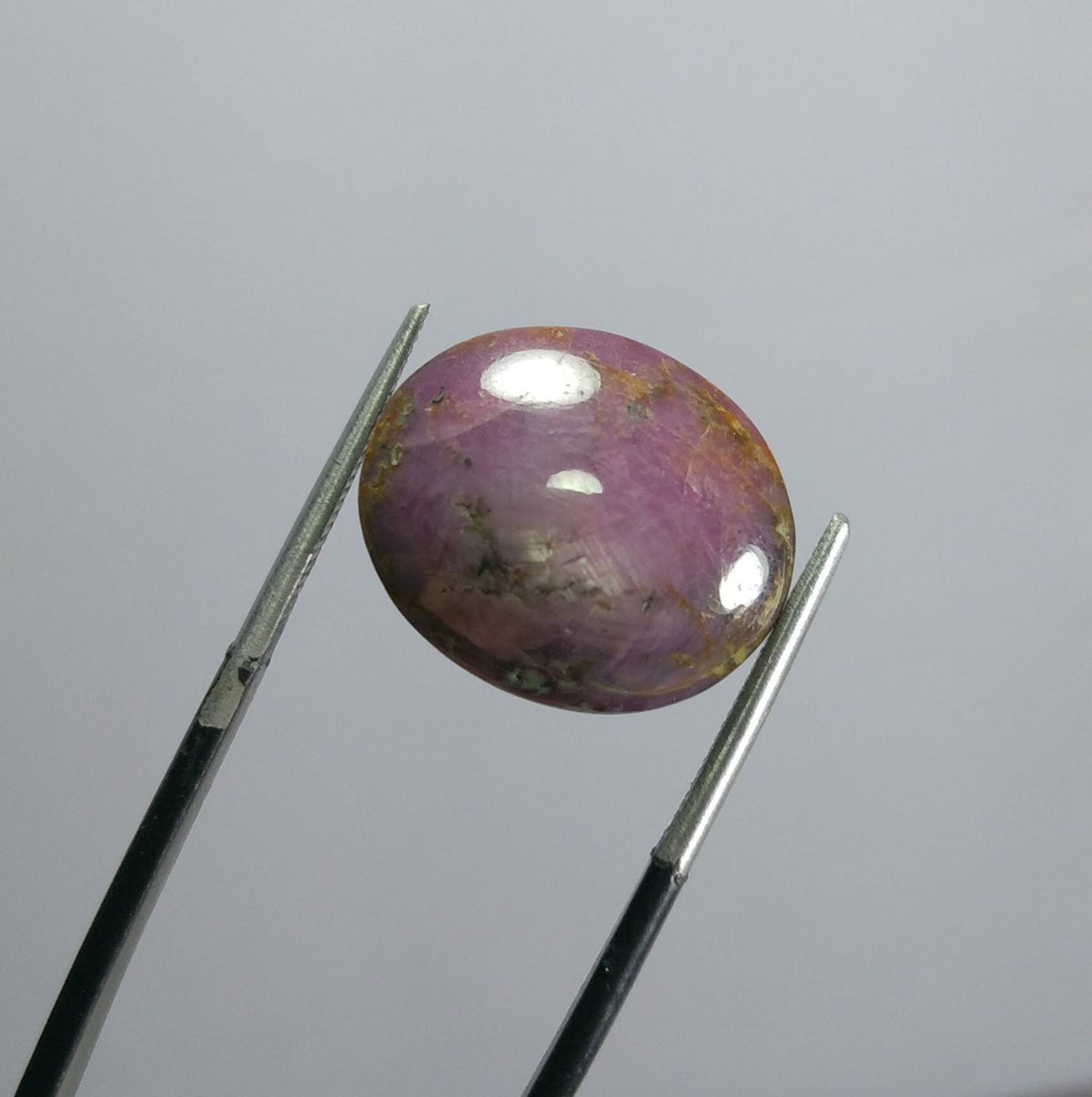 25 Carat Star Ruby Cabochon, Natural UV Reactive Gemstone
