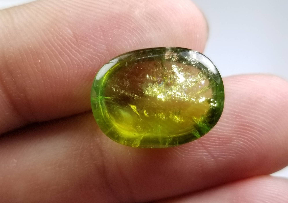 Natural good quality ring size green tourmaline
