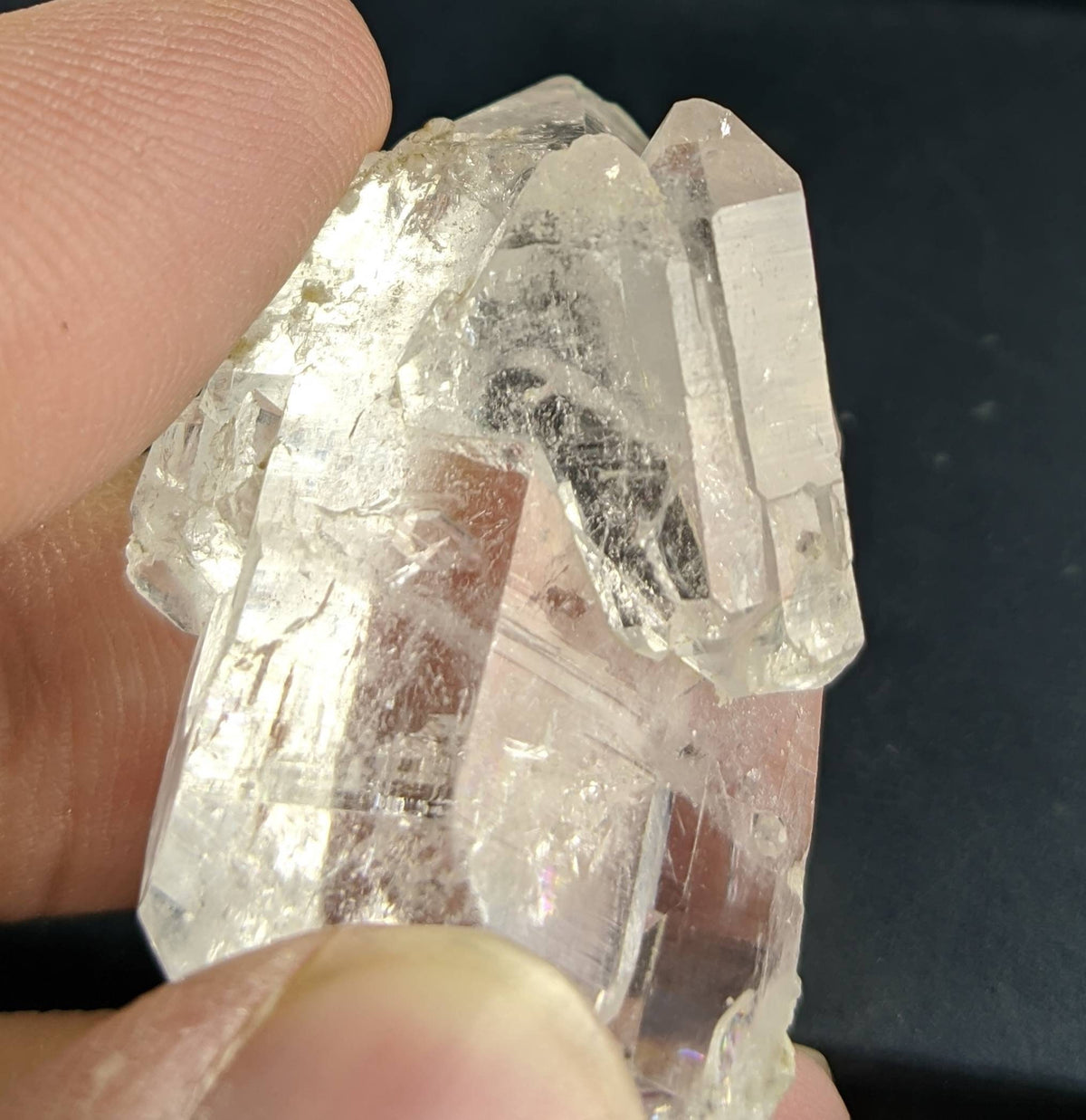 Clear Terminated Quartz Cluster - Balochistan Pakistan, 22.7 grams
