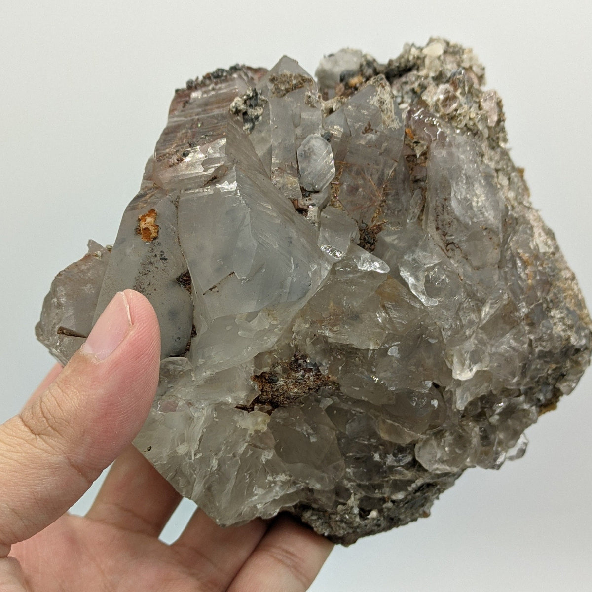 Golden Rutile Quartz Cluster with Siderite, Skardu Pakistan