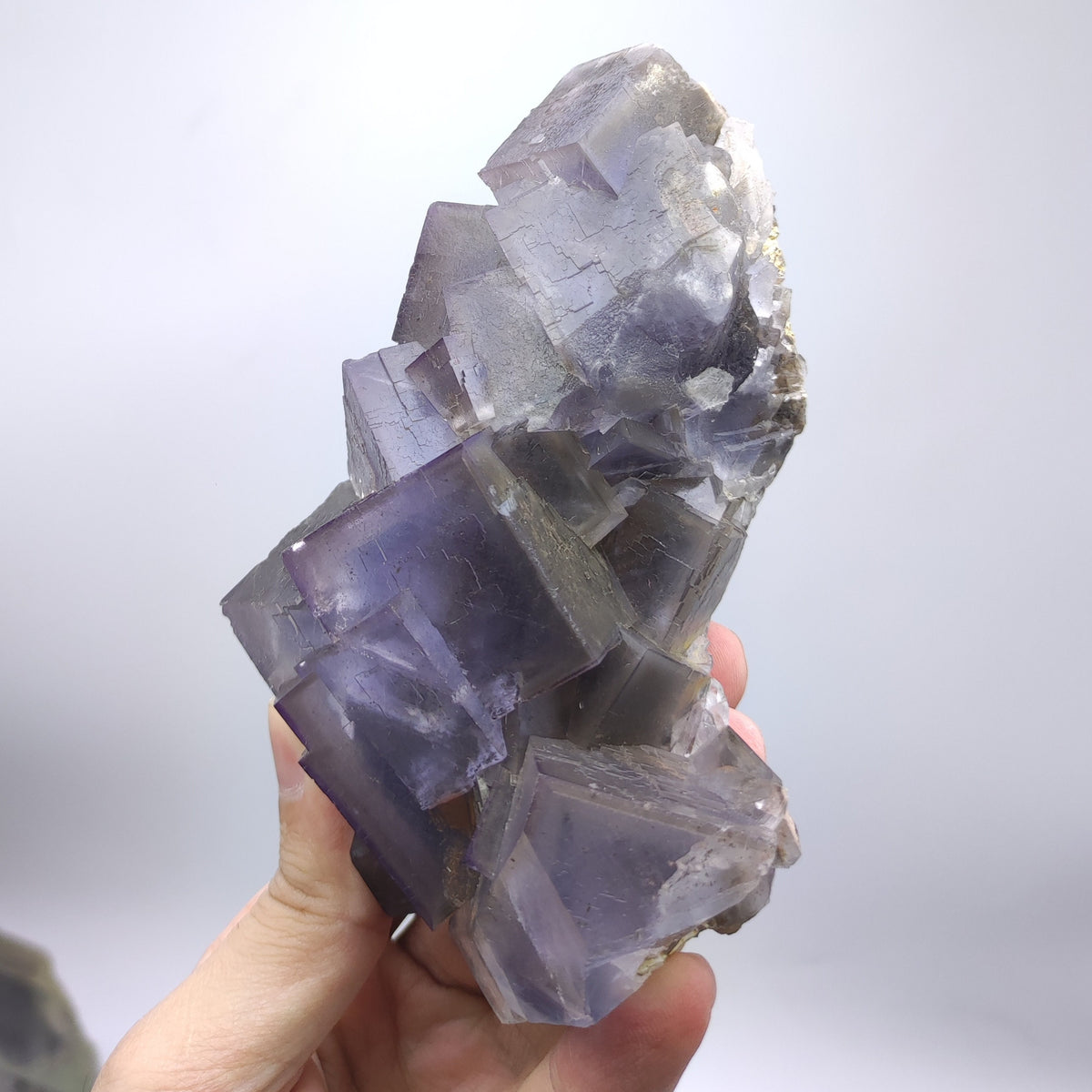 Purple Blue Phantom Fluorite Crystal, Baluchistan Pakistan (747g)