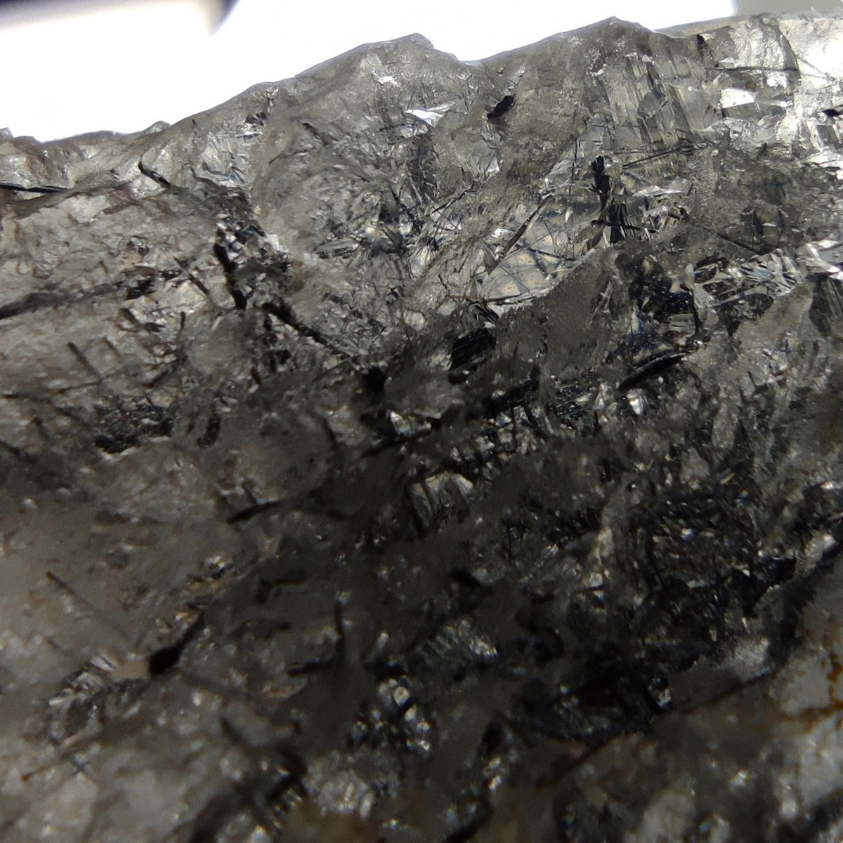 Natural Magnecio-Reibeickite included etched quartz crystal  from Zagi mountain KP Pakistan, 28.7 grams