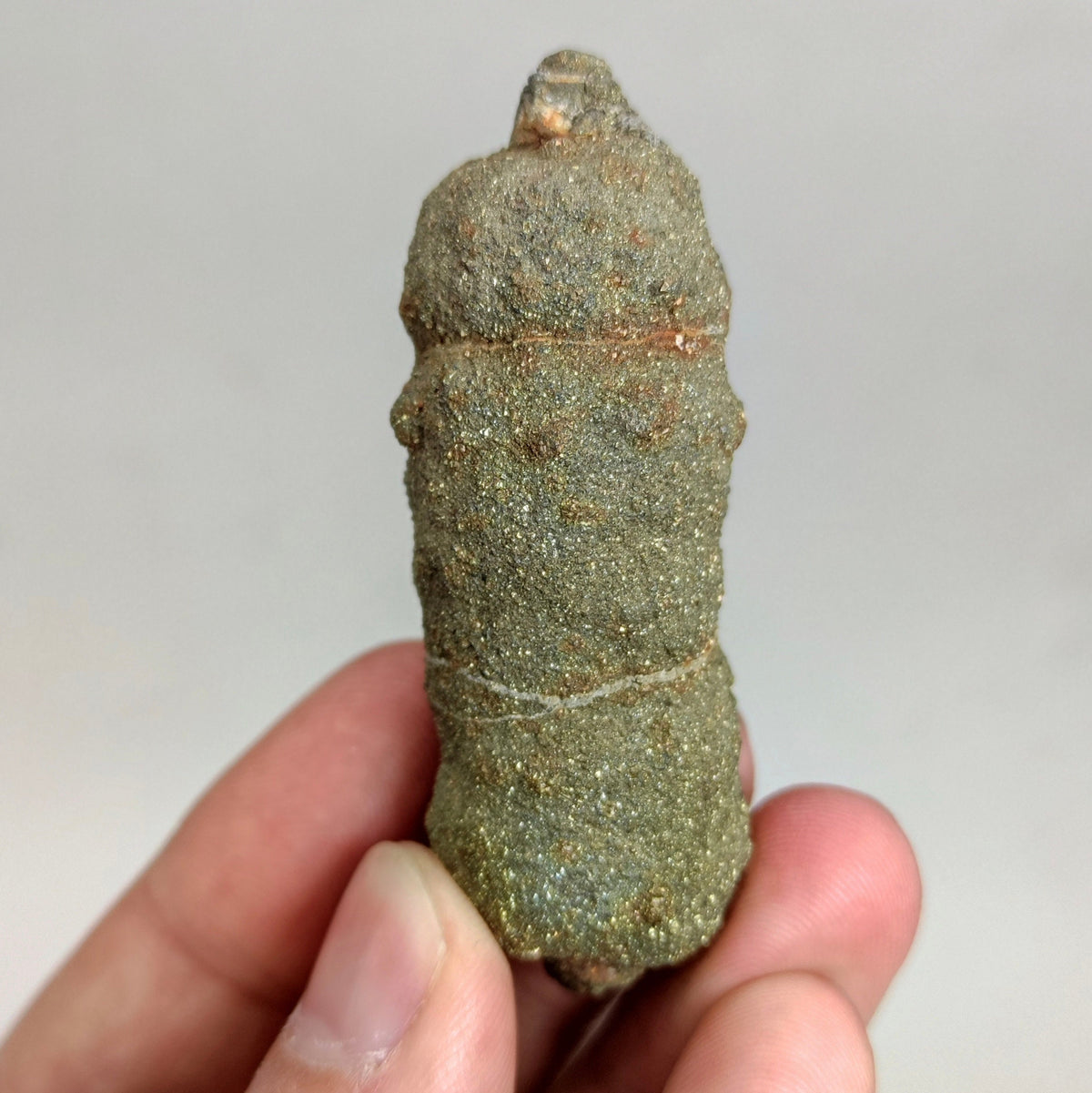 Natural golden Marcasite crystal with rainbow effect on surface from Pakistan, 78 grams
